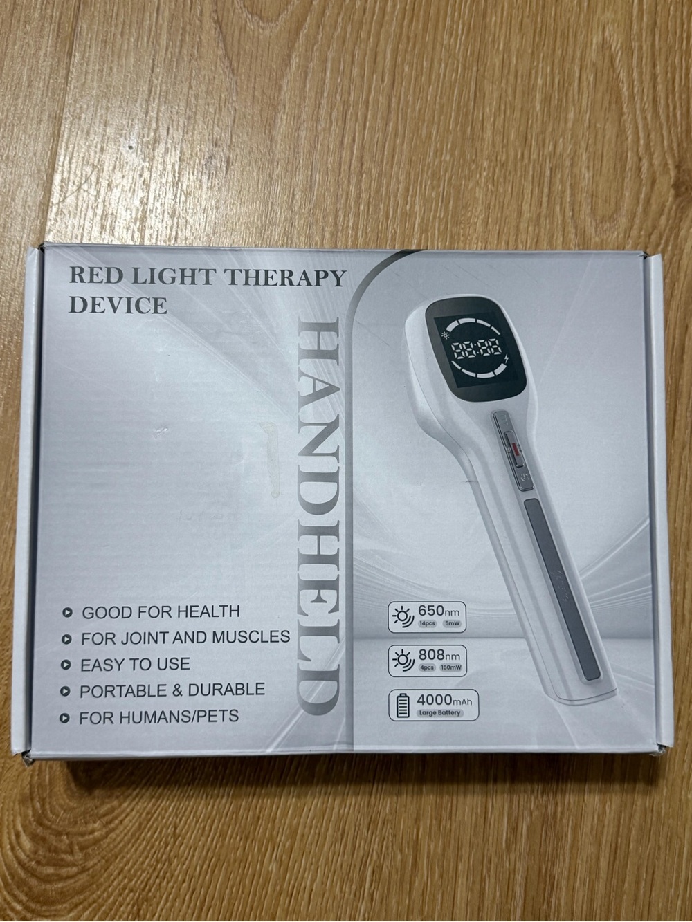 LED Handheld Laser Therapy Device - White - Picture 6 of 7